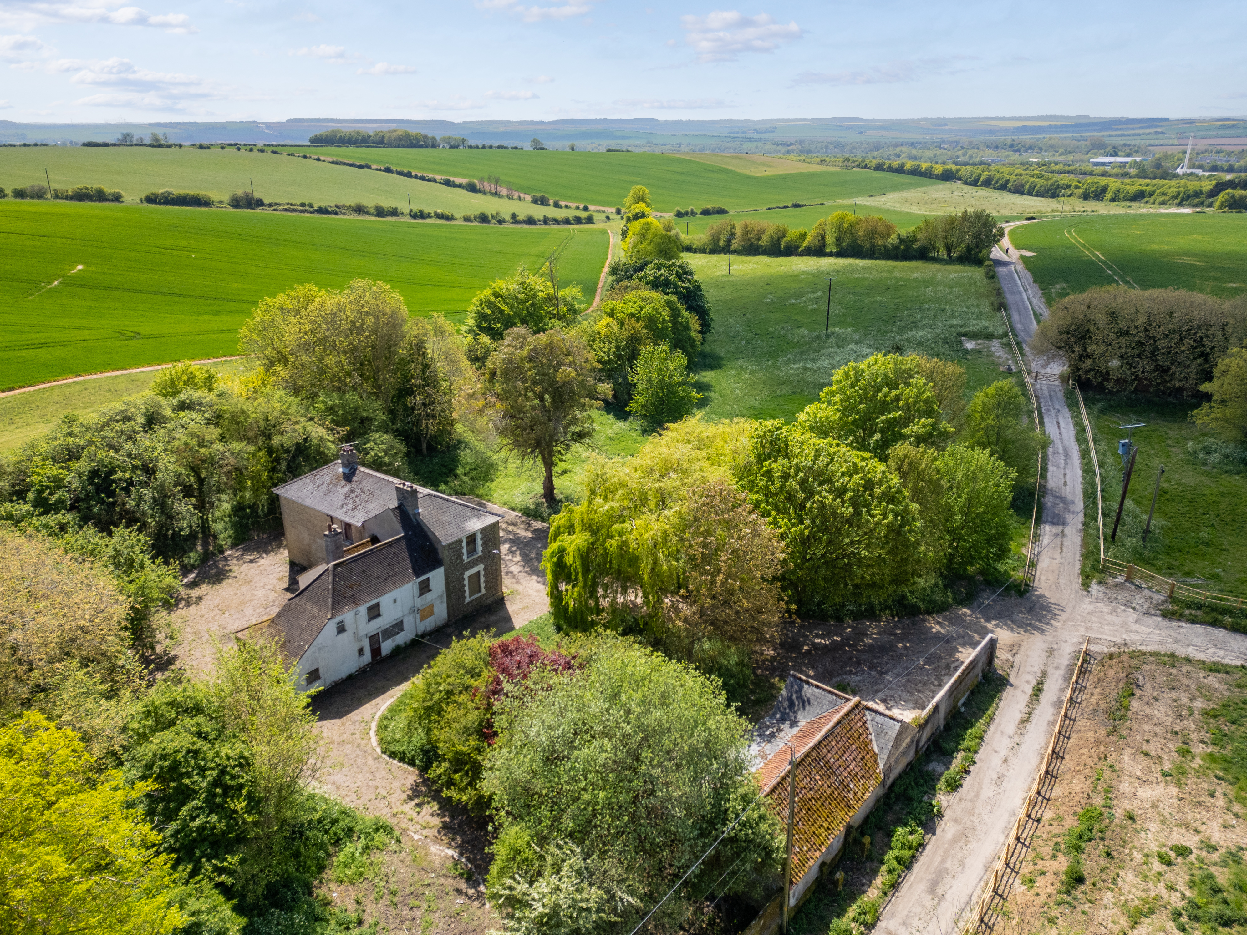 Aerial view of Field Farm House 10